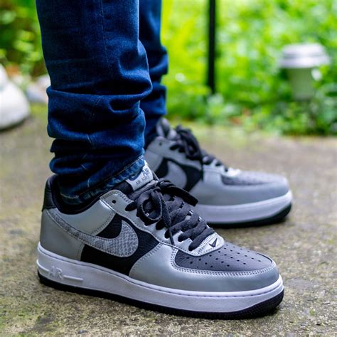 nike air force 1 silver snake